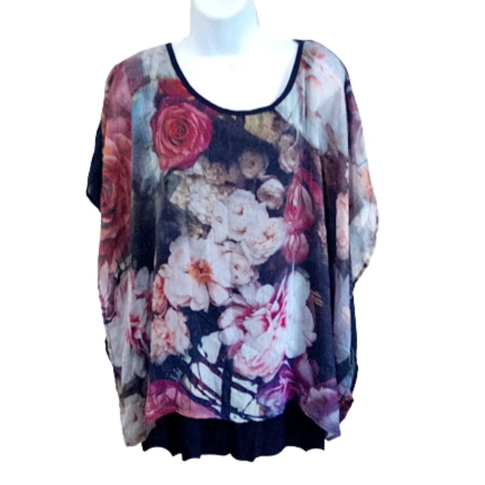 Floral Print Top 3X